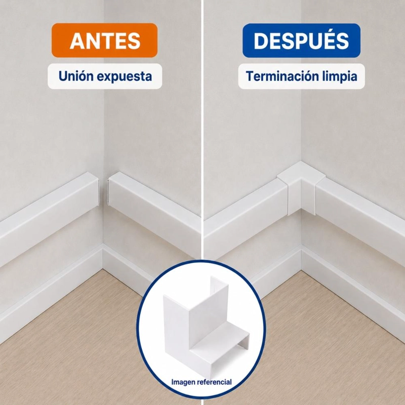 ANGULO INTERIOR CANALETA 40×16 MM PACK 4UN - 4