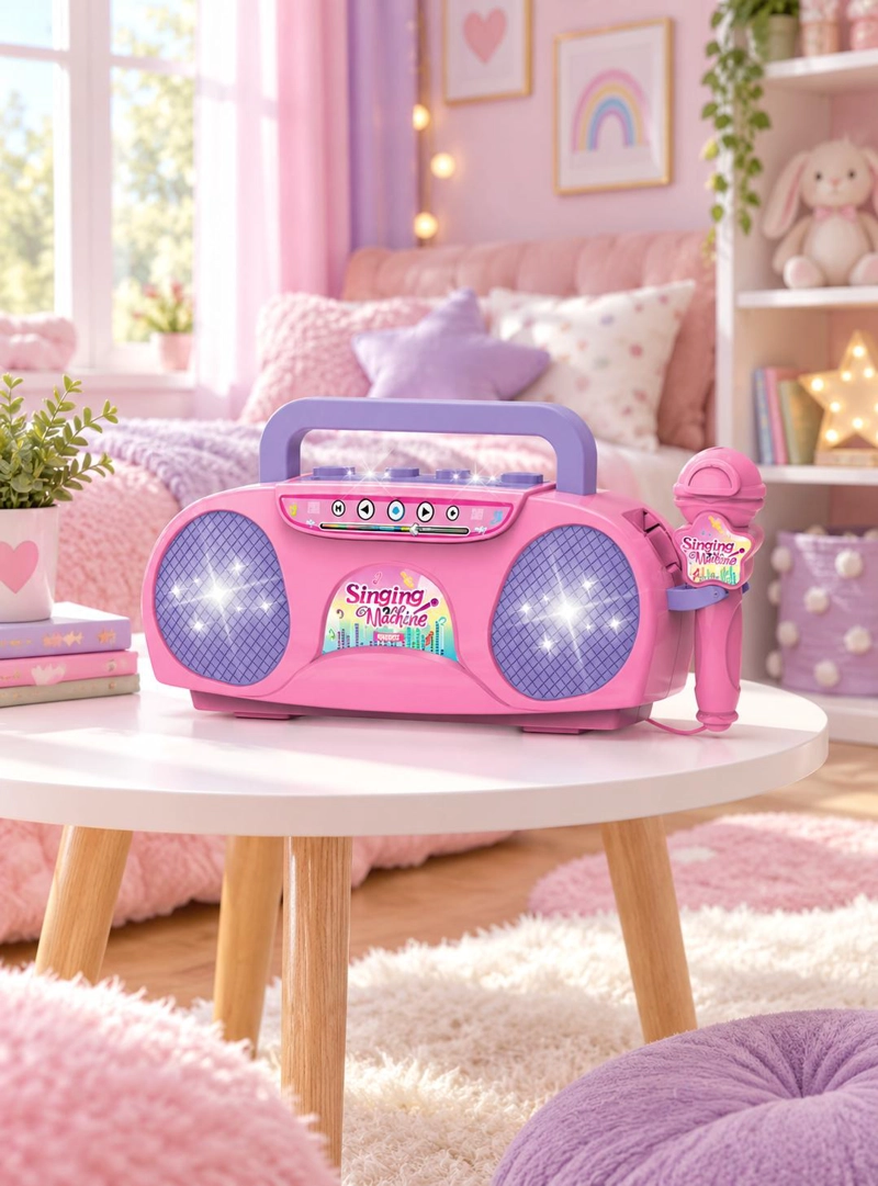 KARAOKE INFANTIL PORTATIL CON MICROFONO BLUETOOTH - 3
