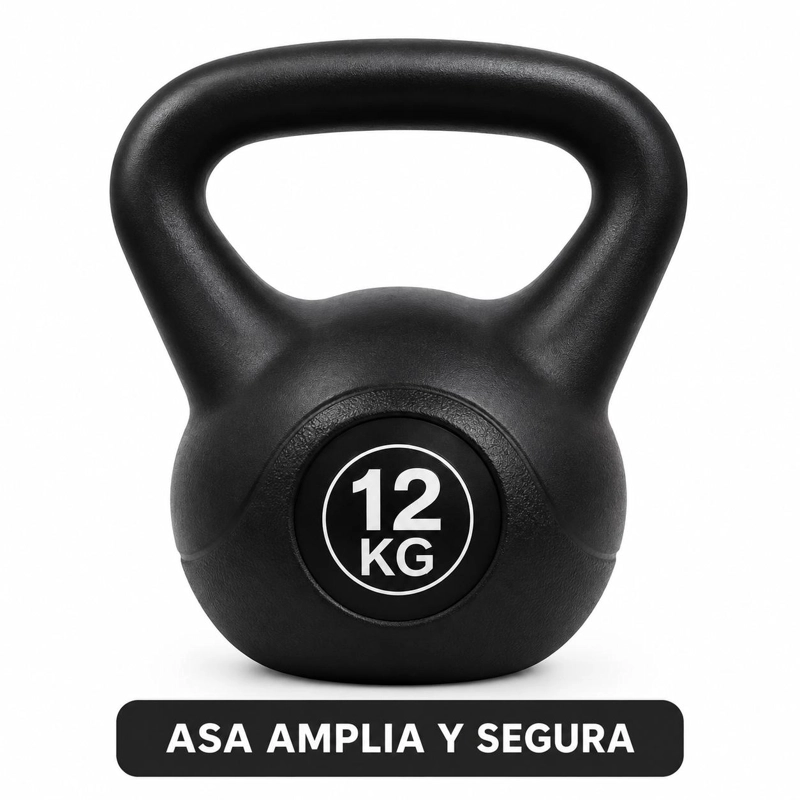 PESA RUSA KETTLEBELL 12 KG FITNESS CROSSFIT ENTRENAMIENTO - 3