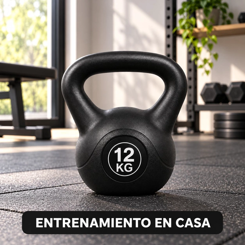 PESA RUSA KETTLEBELL 12 KG FITNESS CROSSFIT ENTRENAMIENTO - 4