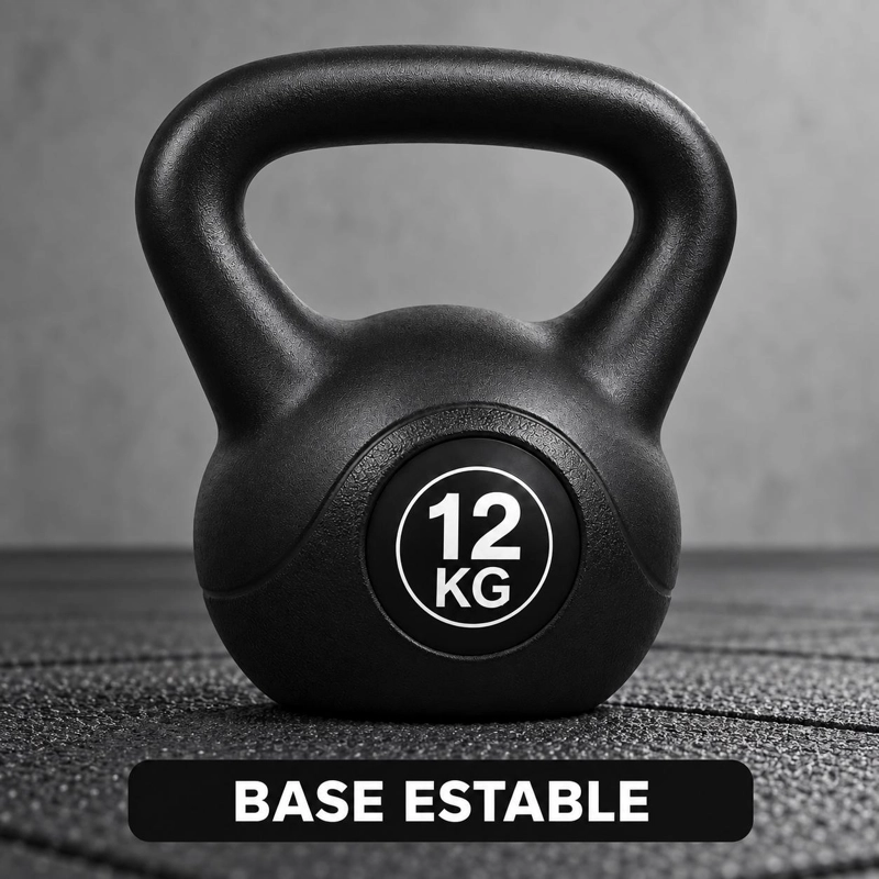 PESA RUSA KETTLEBELL 12 KG FITNESS CROSSFIT ENTRENAMIENTO - 5