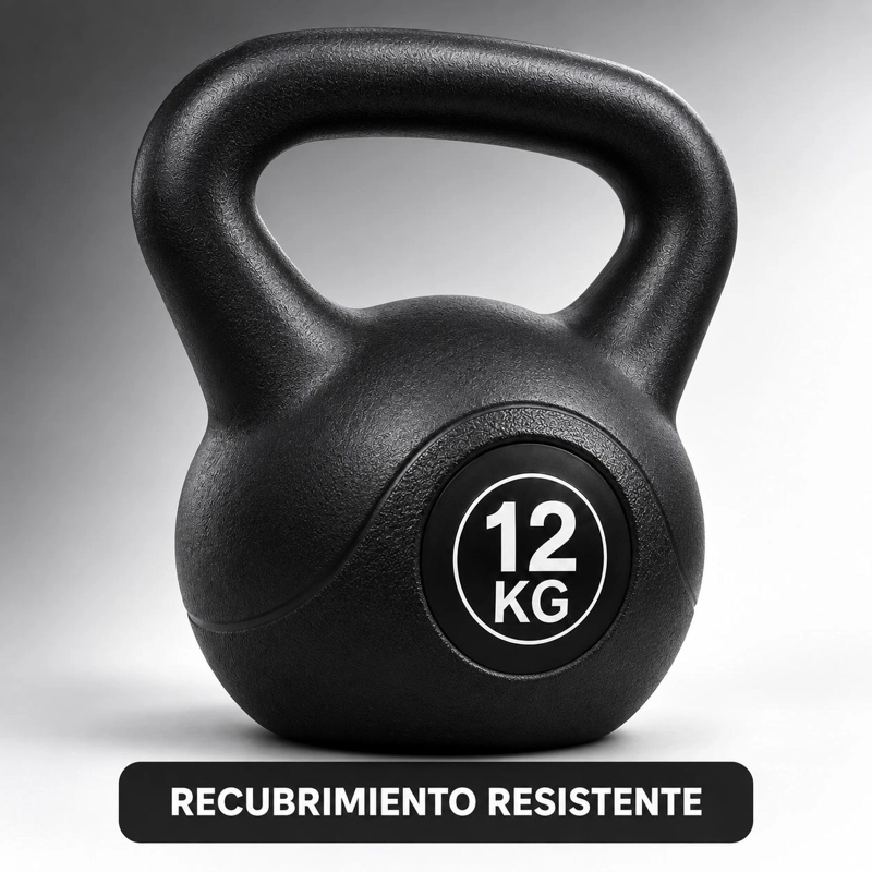 PESA RUSA KETTLEBELL 12 KG FITNESS CROSSFIT ENTRENAMIENTO - 6