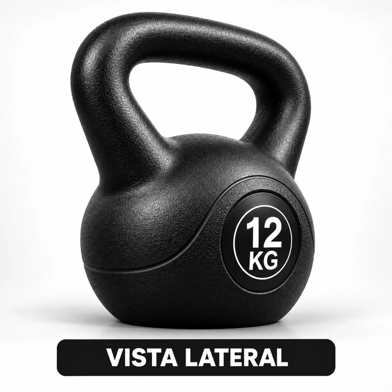 PESA RUSA KETTLEBELL 12 KG FITNESS CROSSFIT ENTRENAMIENTO - 9