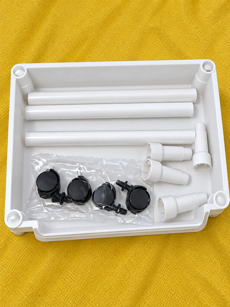 CARRITO CARRO ORGANIZADOR RUEDAS MULTIUSO 2 NIVELES BLANCO - 3