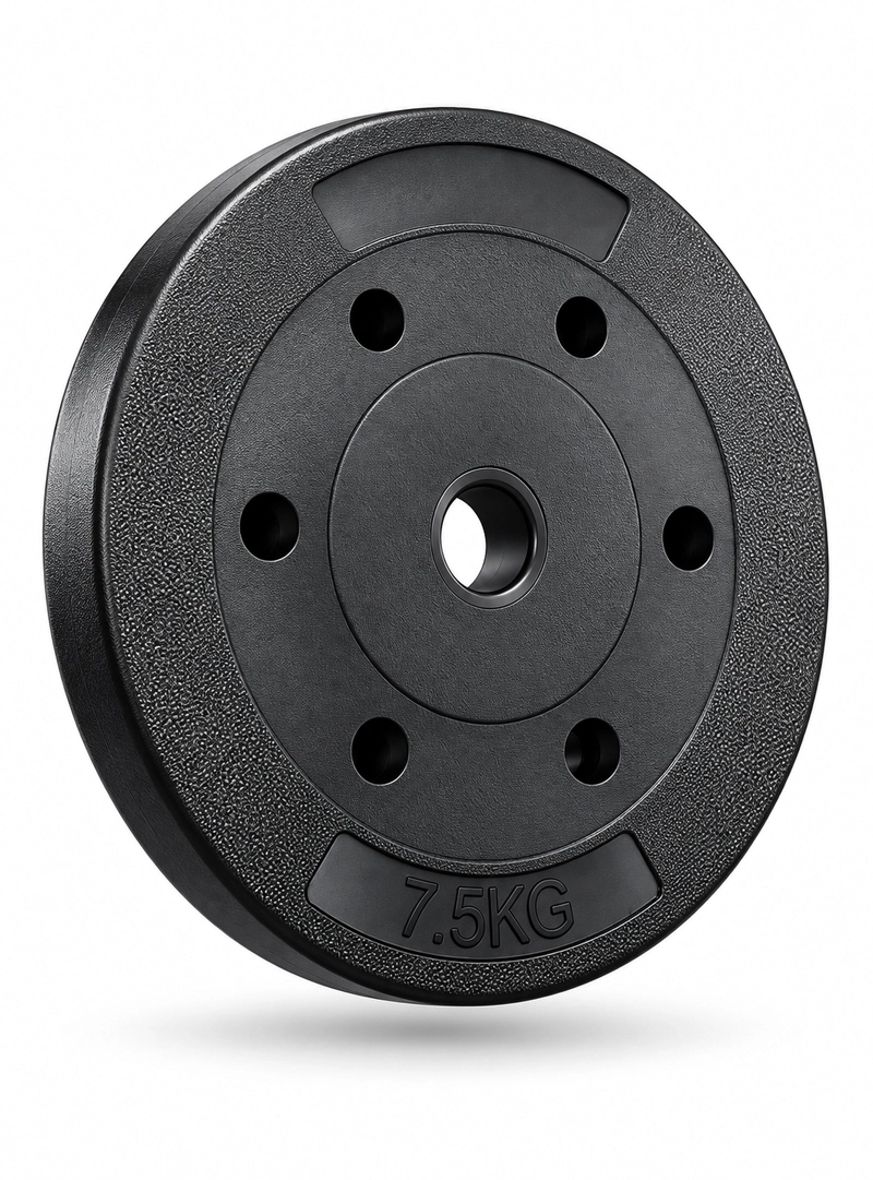 SET 2 DISCOS PESAS PVC PREOLIMPICOS 7,5 KG C/U TOTAL 15 KG - 2