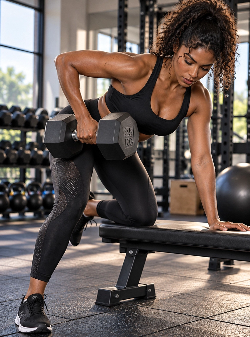 MANCUERNA HEXAGONAL 25 KG DE ACERO CON CAUCHO PARA GIMNASIO - 4