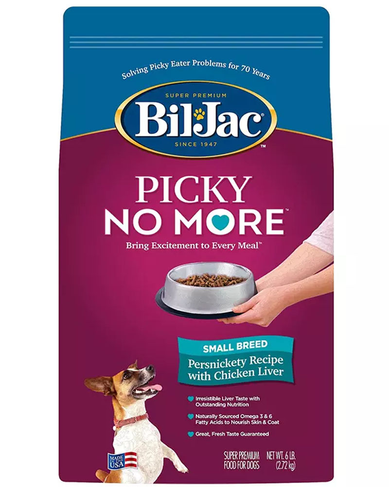 ALIMENTO SECO PERROS ADULTO BIL JAC RAZA PEQUEÑA BOLSA 2.72 KG PICKY NO MORE SMALL BREED - 1