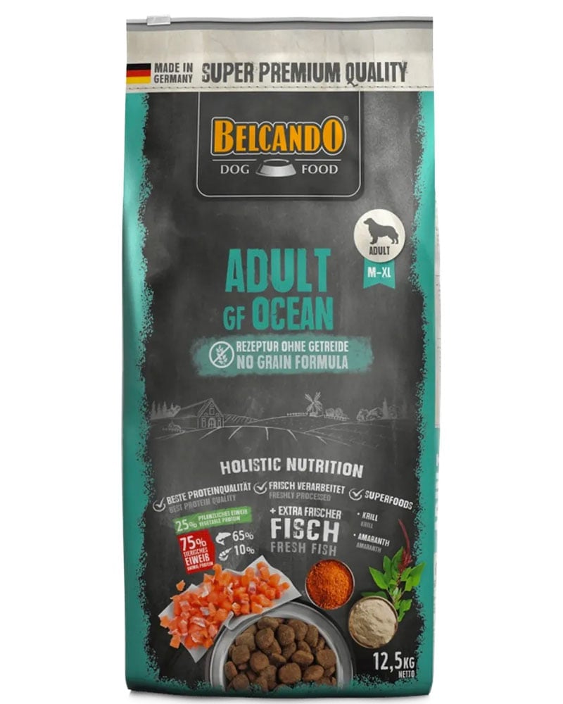 ALIMENTO SECO PERROS ADULTO BELCANDO BOLSA 12.5 KG GF OCEAN - 1