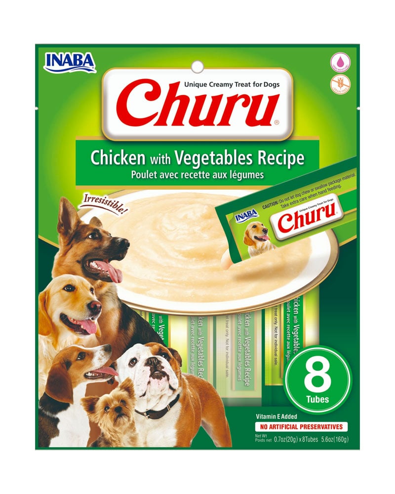 CHURU PARA PERRO POLLO CON VEGETALES - 8 UND - 1