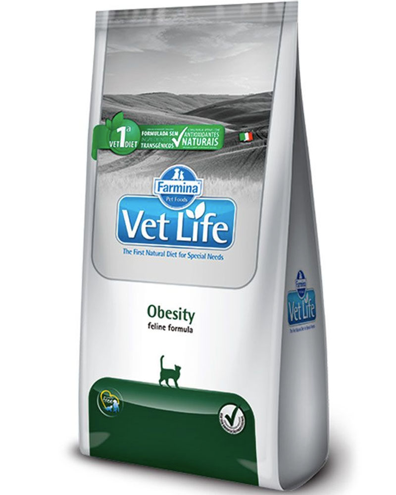 ALIMENTO SECO GATOS ADULTO VET LIFE BOLSA 2 KG OBESITY - 1