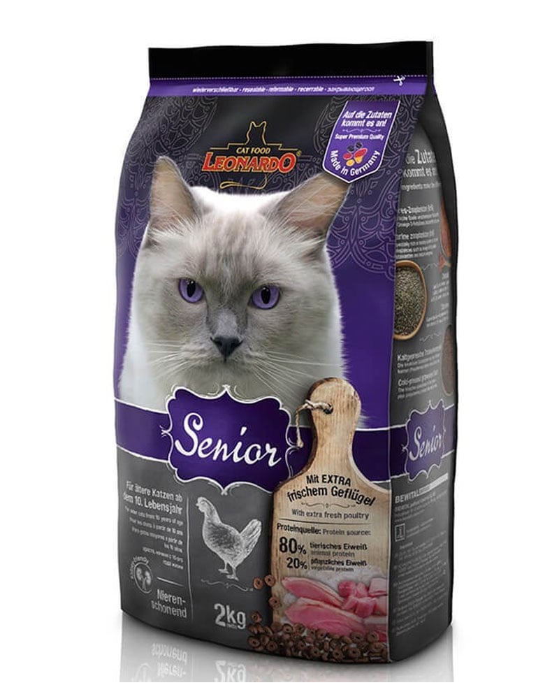 ALIMENTO LEONARDO GATO ADULTO SENIOR 2 KILOS - 1