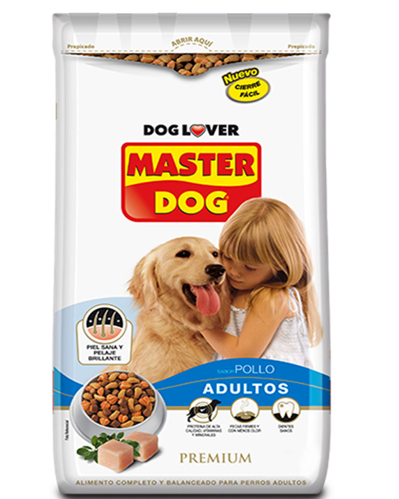 ALIMENTO MASTER DOG ADULTO SABOR POLLO 18KG - 1