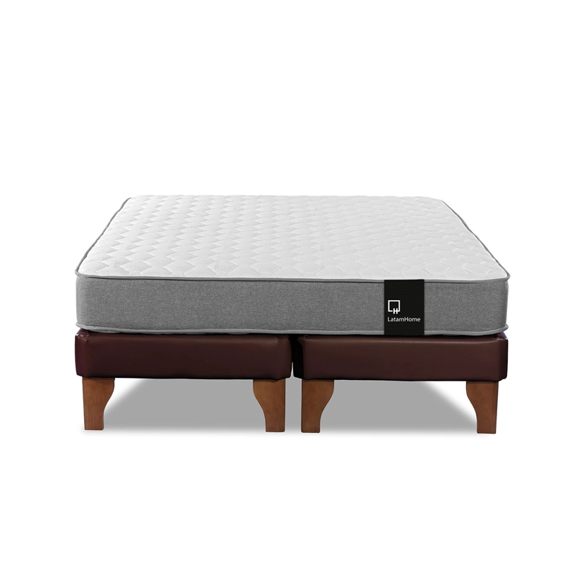 CAMA EUROPEA LATAM HOME ZEN BEST TELA PU CHOCOLATE 2 PLAZAS - 2
