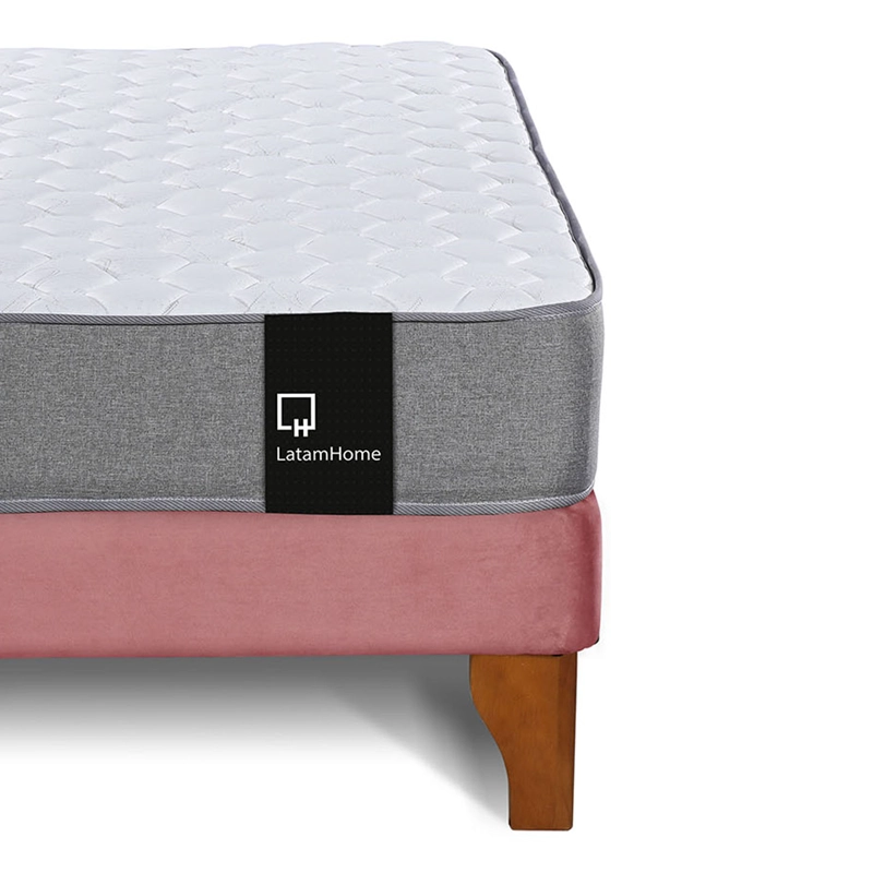 CAMA EUROPEA LATAM HOME ZEN BEST TELA VELVET PALO ROSA 2 PLAZAS - 6