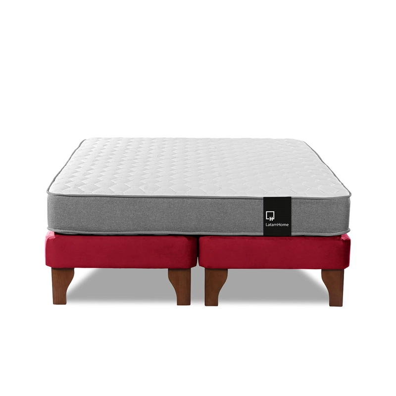 CAMA EUROPEA LATAM HOME ZEN BEST TELA VELVET BURDEO 2 PLAZAS - 2