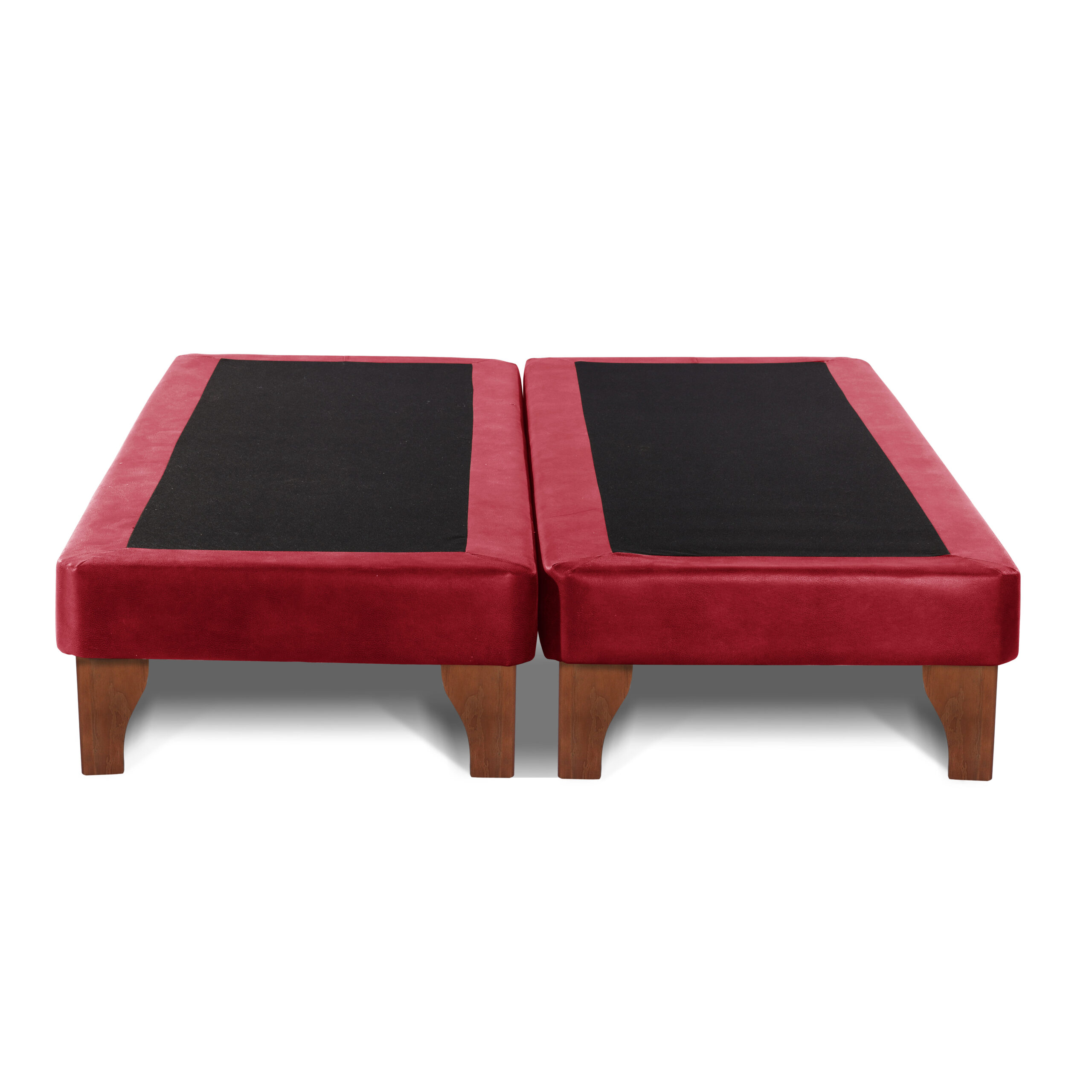 BASE EUROPEA ZEN CUERO ROJO KING - 1