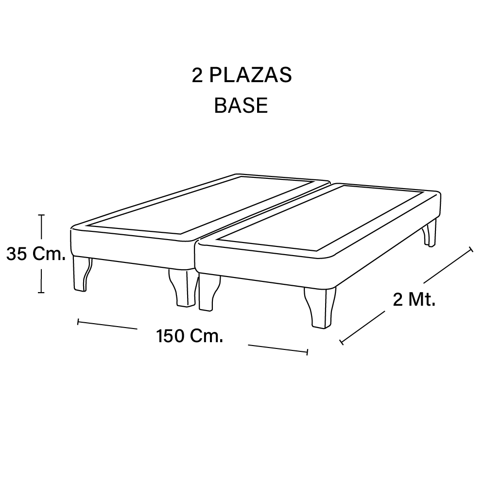 BASE EUROPEA ZEN CUERO NEGRO 2 PZA - 3