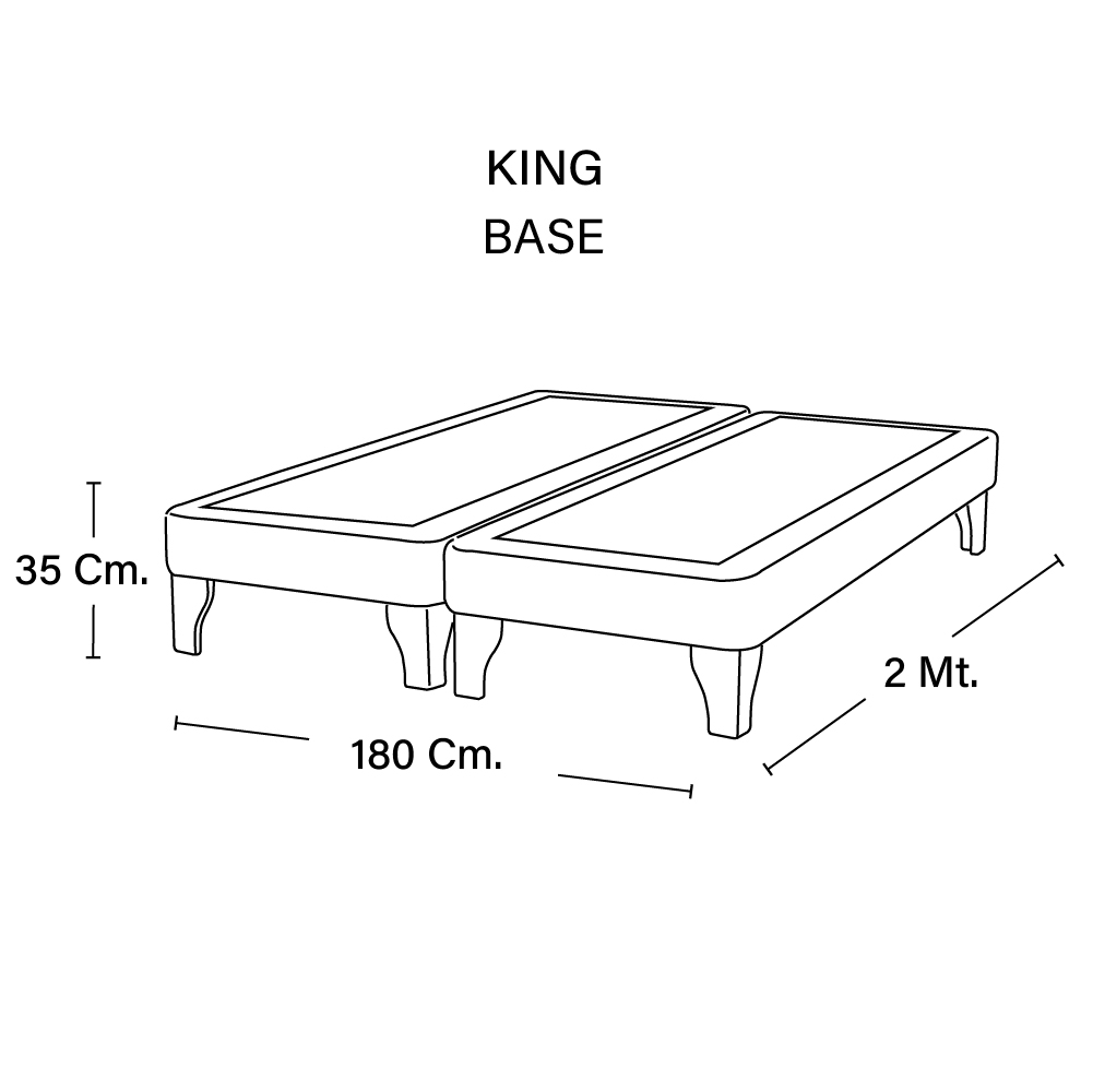 BASE EUROPEA ZEN TELA GRIS KING - 3