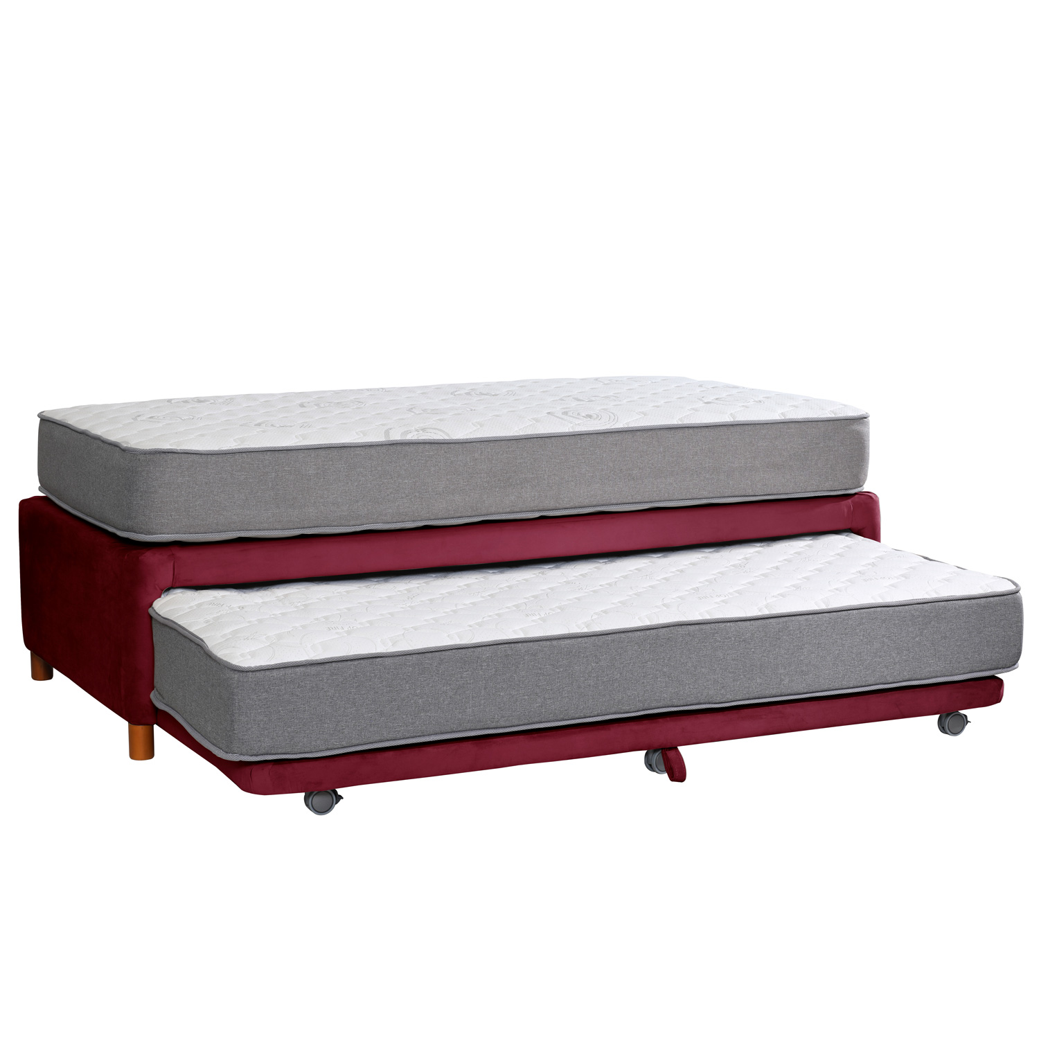 CAMA NIDO ZEN BEST TELA BURDEO 1 1/2 PZA - 2