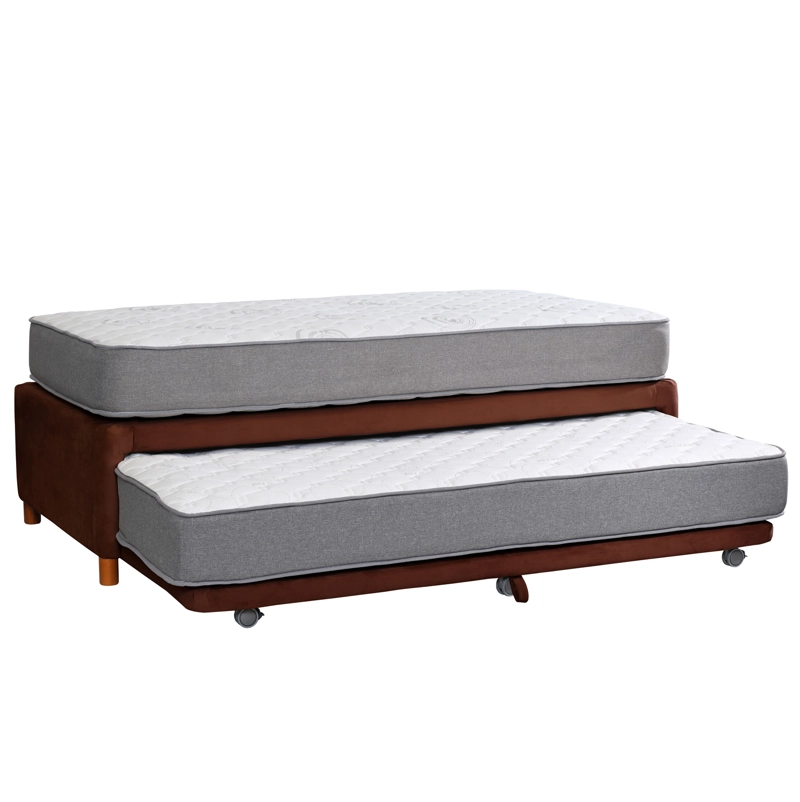 CAMA NIDO LATAM HOME ZEN BEST TELA 1 1/2 PLAZA MADERA CHOCOLATE - 2