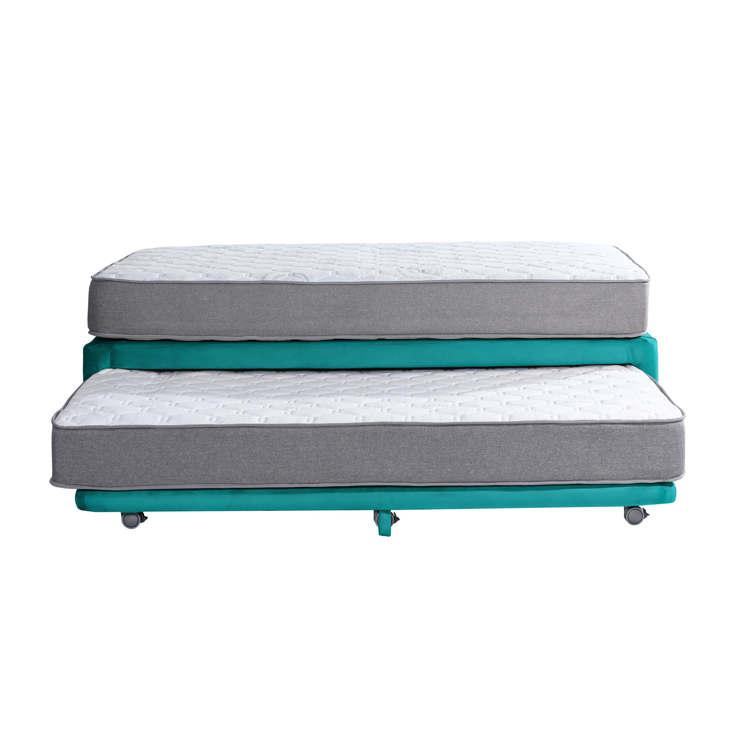 CAMA NIDO ZEN BEST TELA TURQUESA 1 1/2 PZA - 1