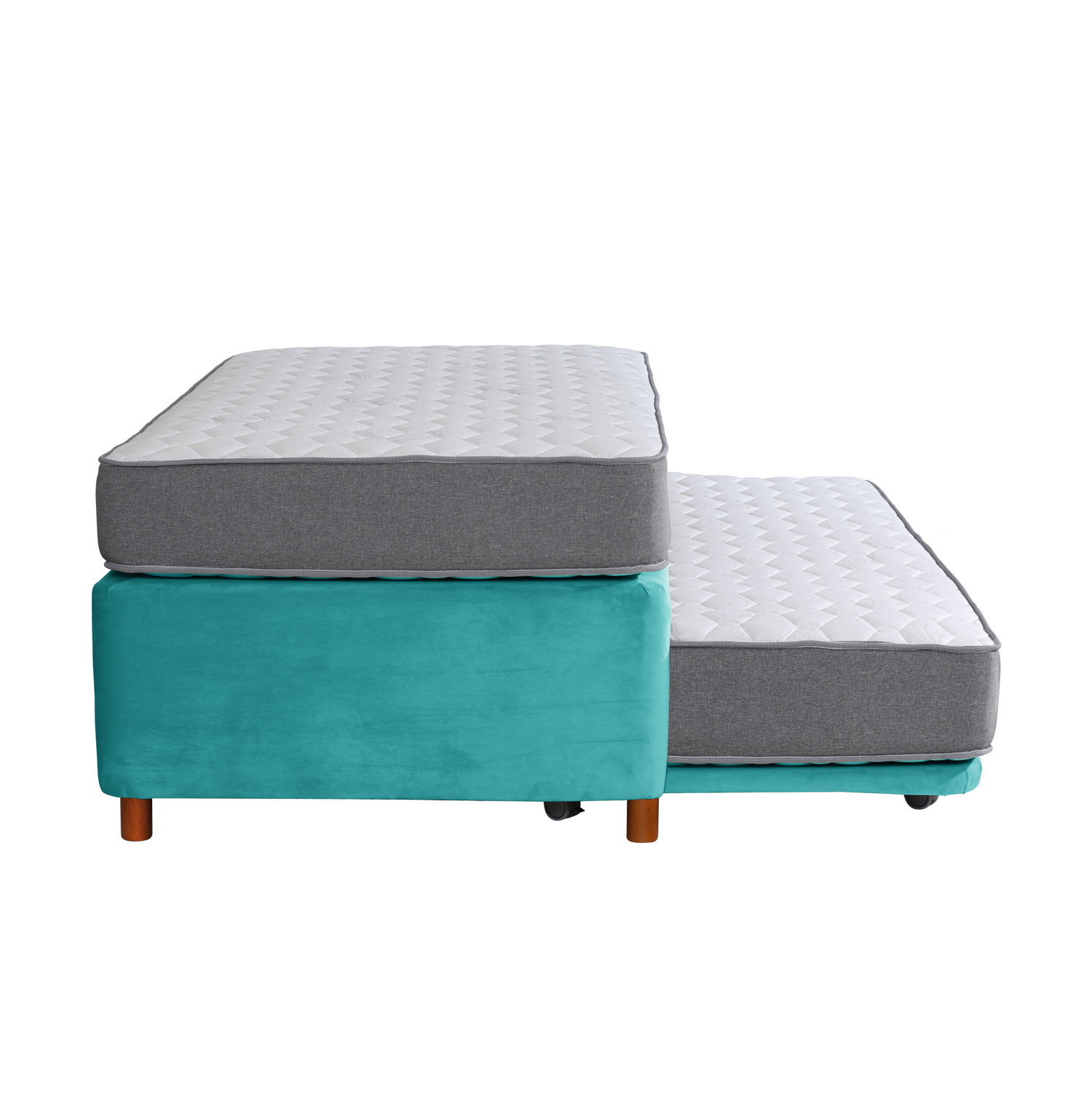 CAMA NIDO ZEN BEST TELA TURQUESA 1 1/2 PZA - 3