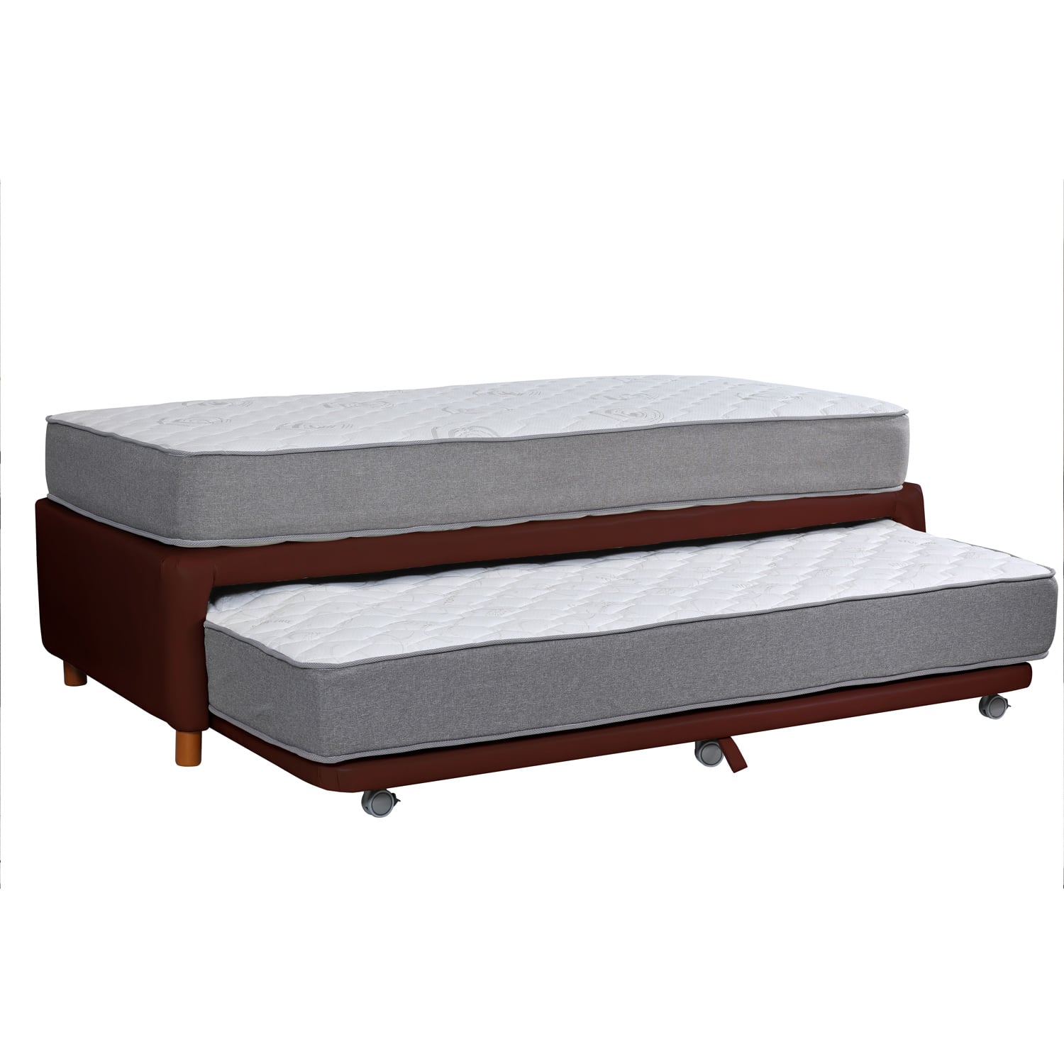 CAMA NIDO ZEN BEST PU CHOCOLATE 1 1/2 PZA - 2