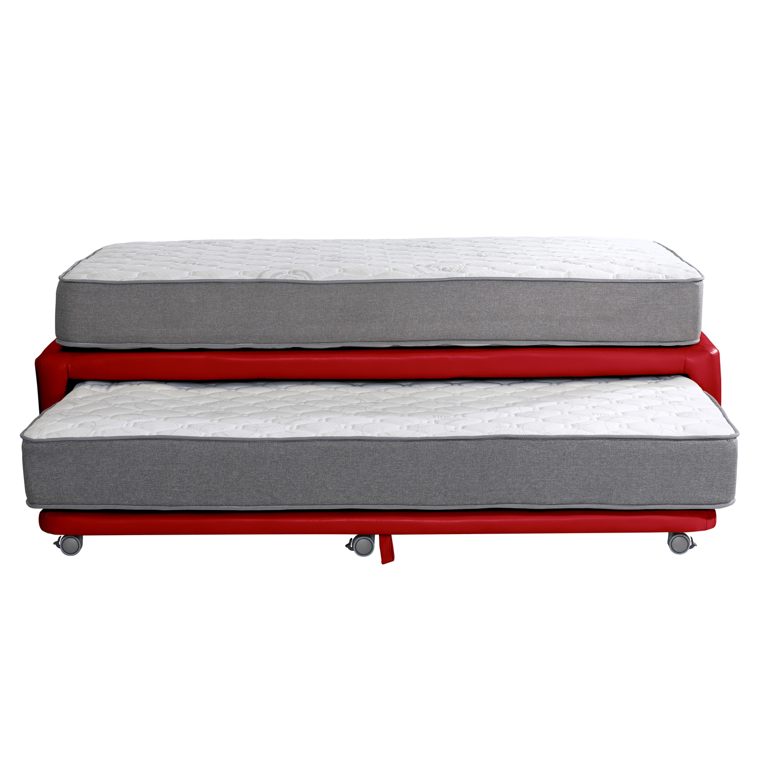 CAMA NIDO ZEN BEST PU ROJO 1 1/2 PZA - 1