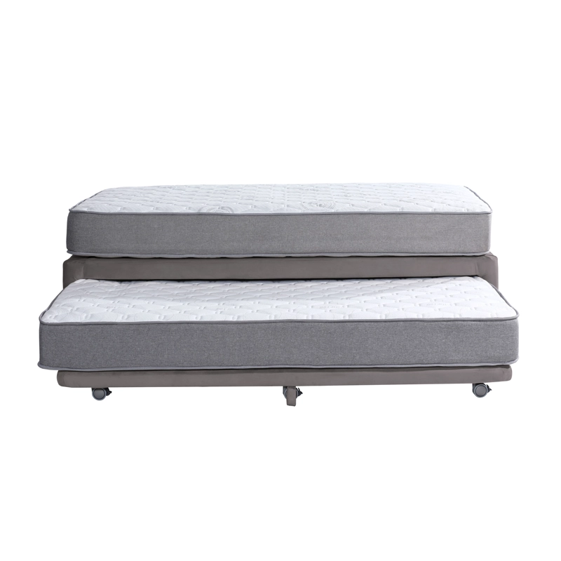 CAMA NIDO LATAM HOME ZEN BEST TELA 1 1/2 PLAZA MADERA GRIS - 1