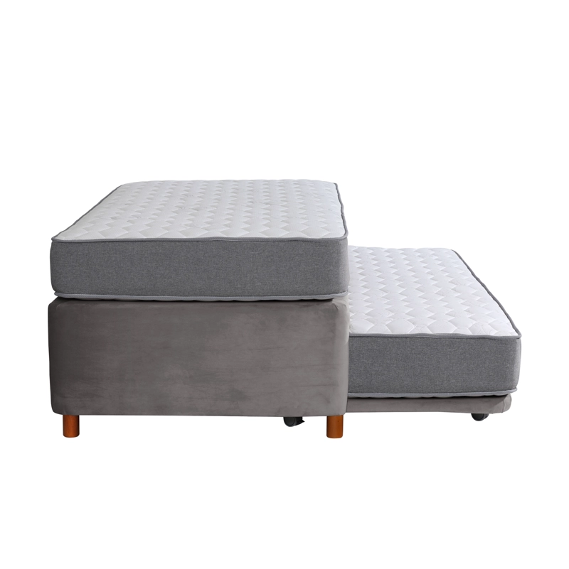 CAMA NIDO LATAM HOME ZEN BEST TELA 1 1/2 PLAZA MADERA GRIS - 3