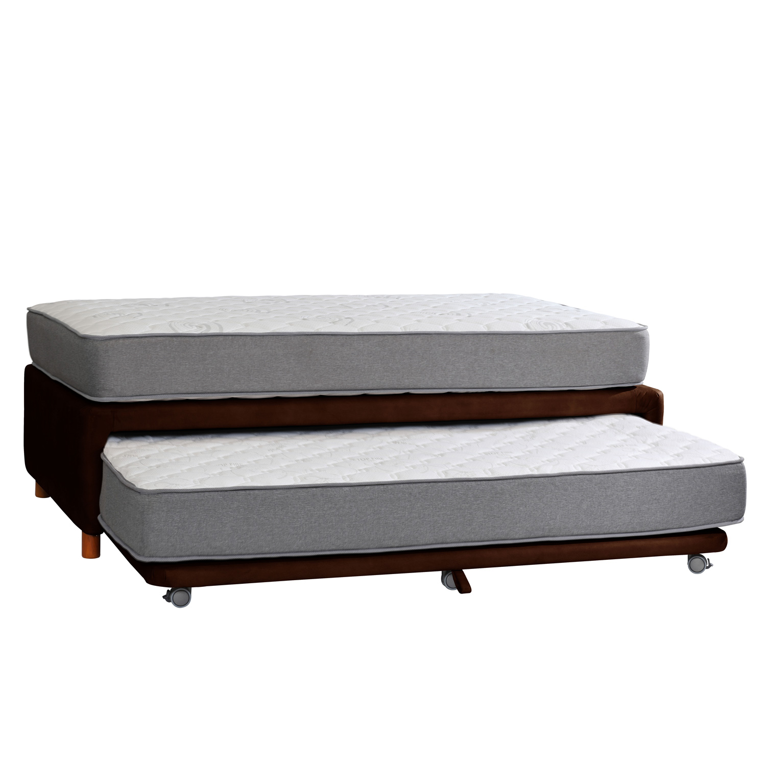 CAMA NIDO ZEN BEST CUERO CAFÉ MORO 1 1/2 PZA - 2