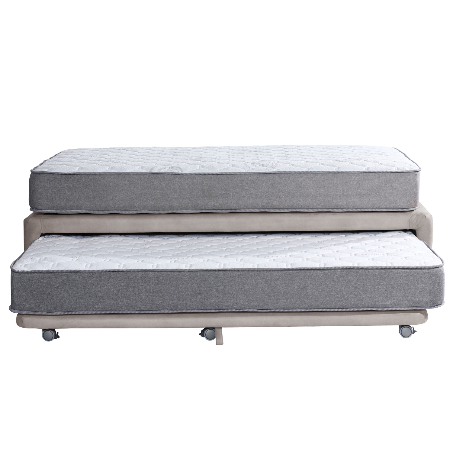 CAMA NIDO ZEN BEST CUERO GRIS 1 1/2 PZA - 1