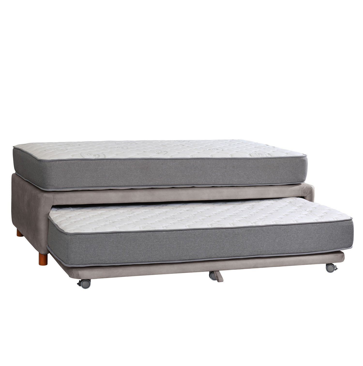 CAMA NIDO ZEN BEST CUERO GRIS 1 1/2 PZA - 2