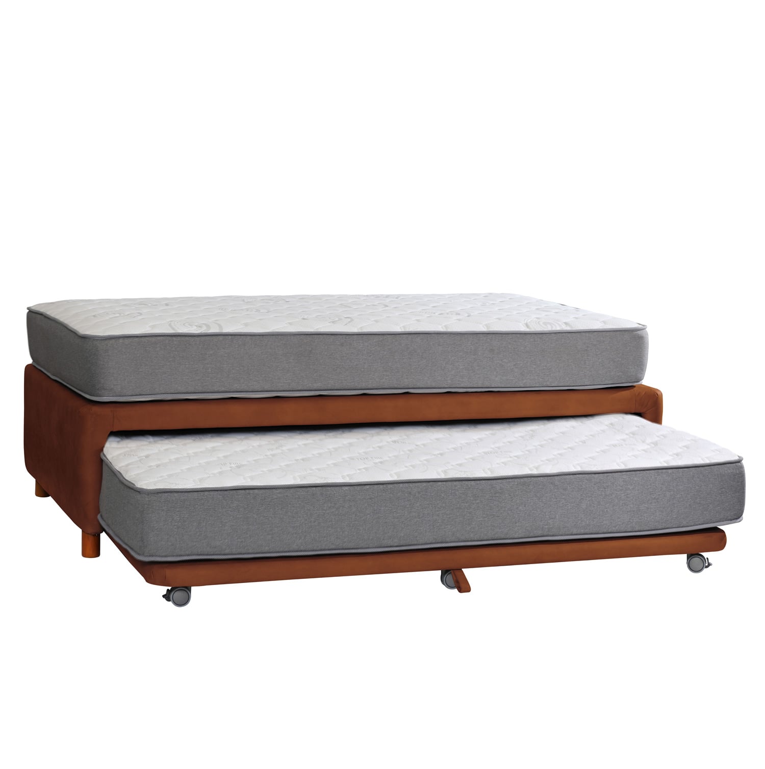 CAMA NIDO ZEN BEST CUERO TABACO 1 1/2 PZA - 2