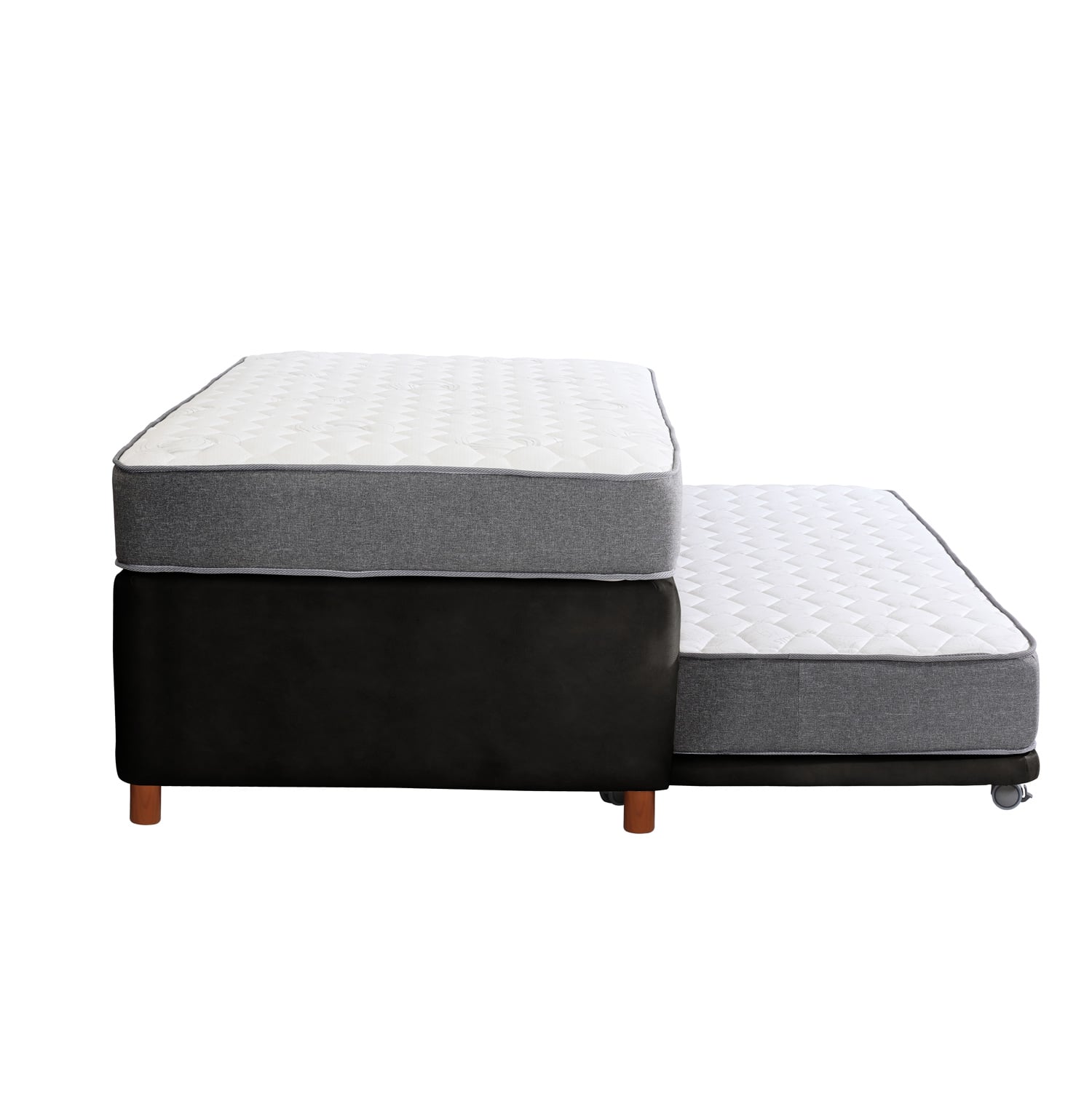 CAMA NIDO ZEN BEST CUERO NEGRO 1 1/2 PZA - 3