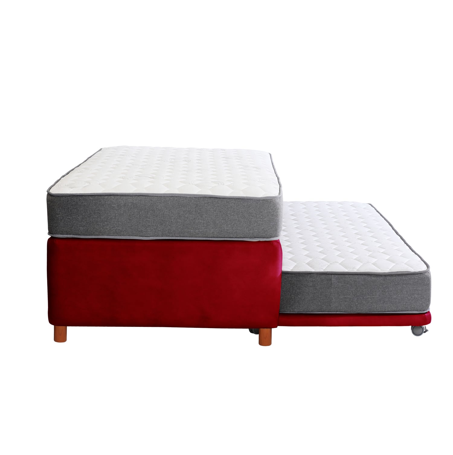 CAMA NIDO ZEN BEST CUERO ROJO 1 1/2 PZA - 3