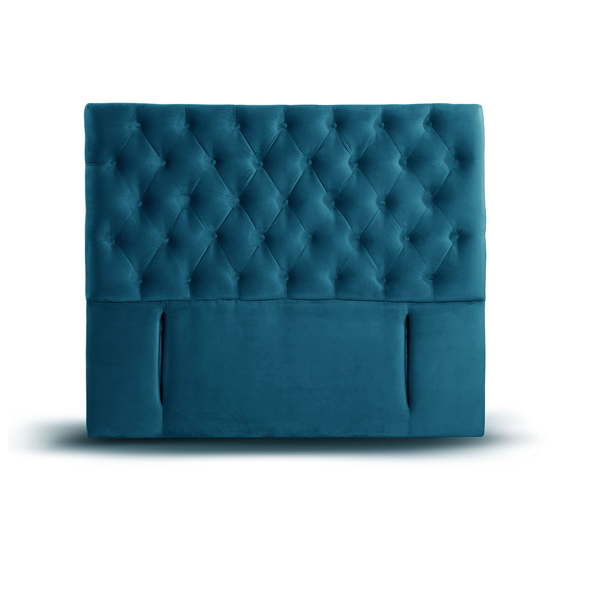 RESPALDO LATAM HOME FLORENCIA 2 PLAZAS MADERA TELA AZUL - 1