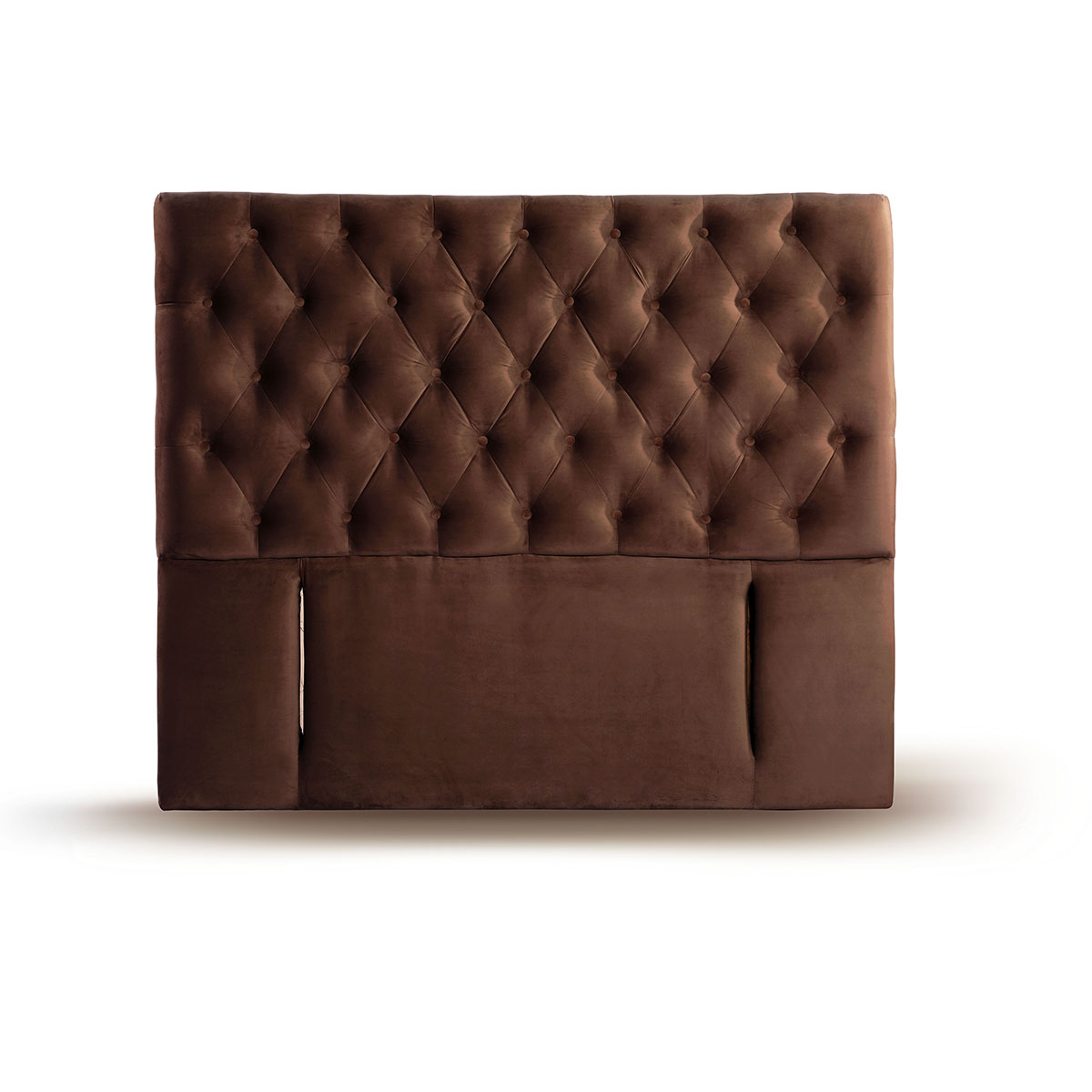RESPALDO LATAM HOME FLORENCIA KING MADERA TELA CHOCOLATE - 1