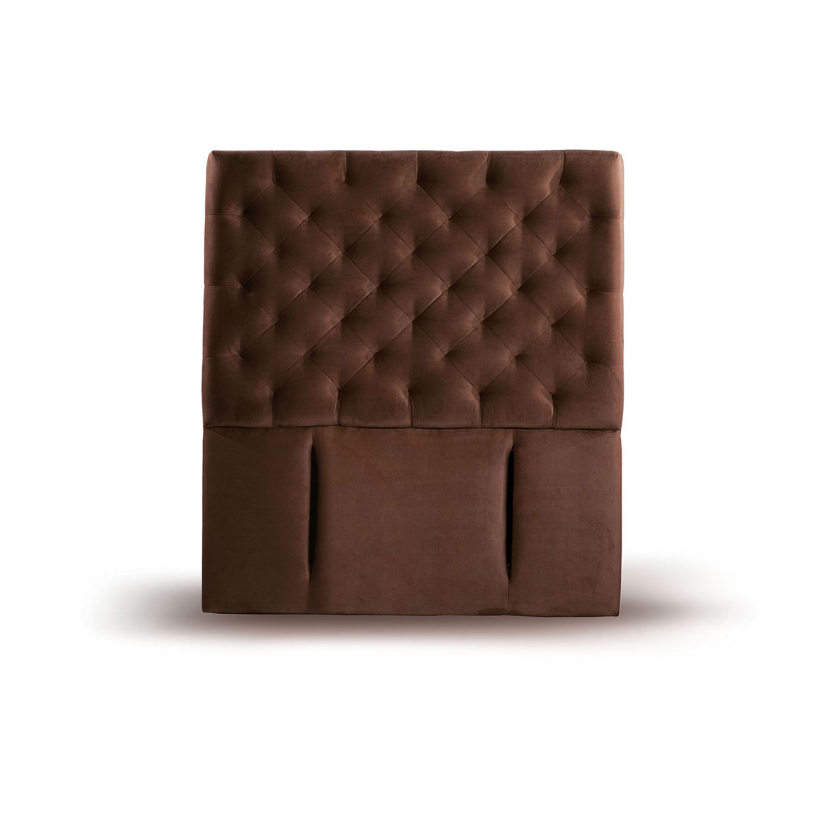 RESPALDO LATAM HOME BRESCIA 1 PLAZA MADERA TELA CHOCOLATE - 1
