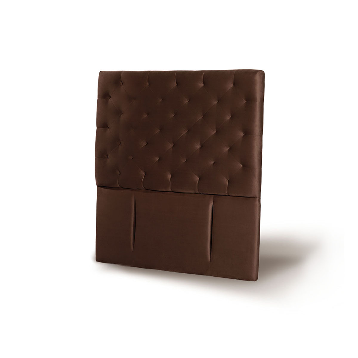 RESPALDO LATAM HOME BRESCIA 1 PLAZA MADERA TELA CHOCOLATE - 2