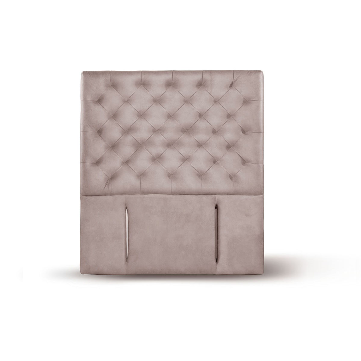 RESPALDO LATAM HOME BRESCIA 1 PLAZA MADERA CUERO GRIS - 1