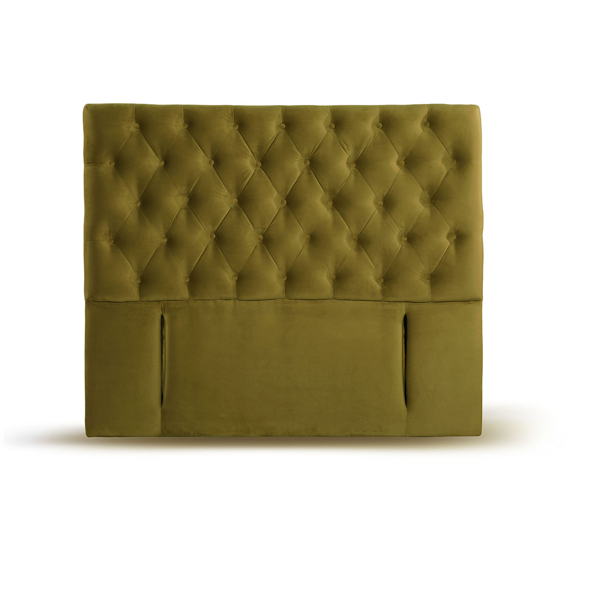 RESPALDO LATAM HOME FLORENCIA KING MADERA TELA VERDE - 1