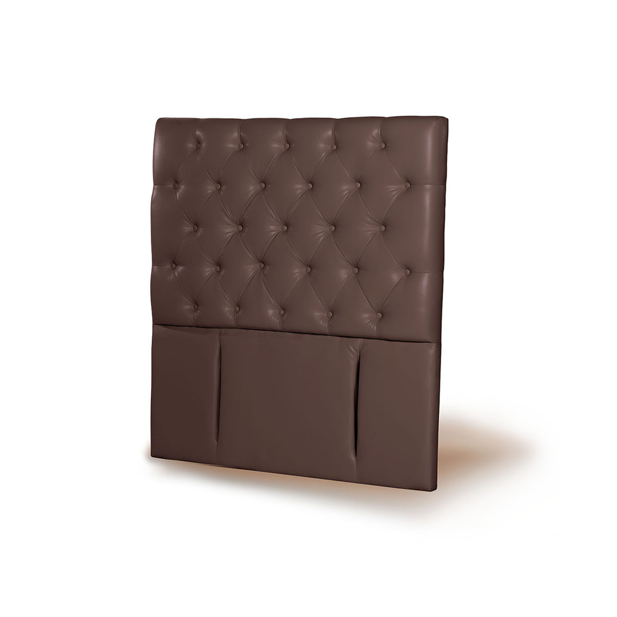 RESPALDO LATAM HOME FLORENCIA 1 PLAZA MADERA PU CHOCOLATE - 2