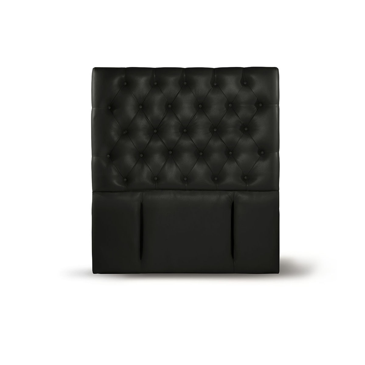 RESPALDO LATAM HOME FLORENCIA 1 PLAZA MADERA PU NEGRO - 1