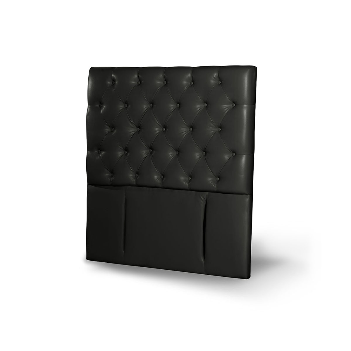 RESPALDO LATAM HOME FLORENCIA 1 PLAZA MADERA PU NEGRO - 2