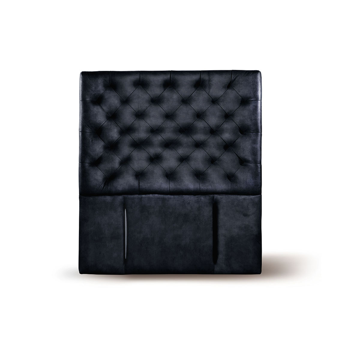 RESPALDO LATAM HOME BRESCIA 1 PLAZA MADERA CUERO NEGRO - 1