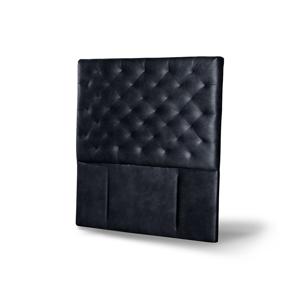RESPALDO LATAM HOME BRESCIA 1 PLAZA MADERA CUERO NEGRO - 2