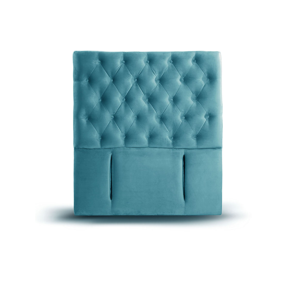 RESPALDO LATAM HOME FLORENCIA 1.5 PLAZAS MADERA TELA TURQUESA - 1