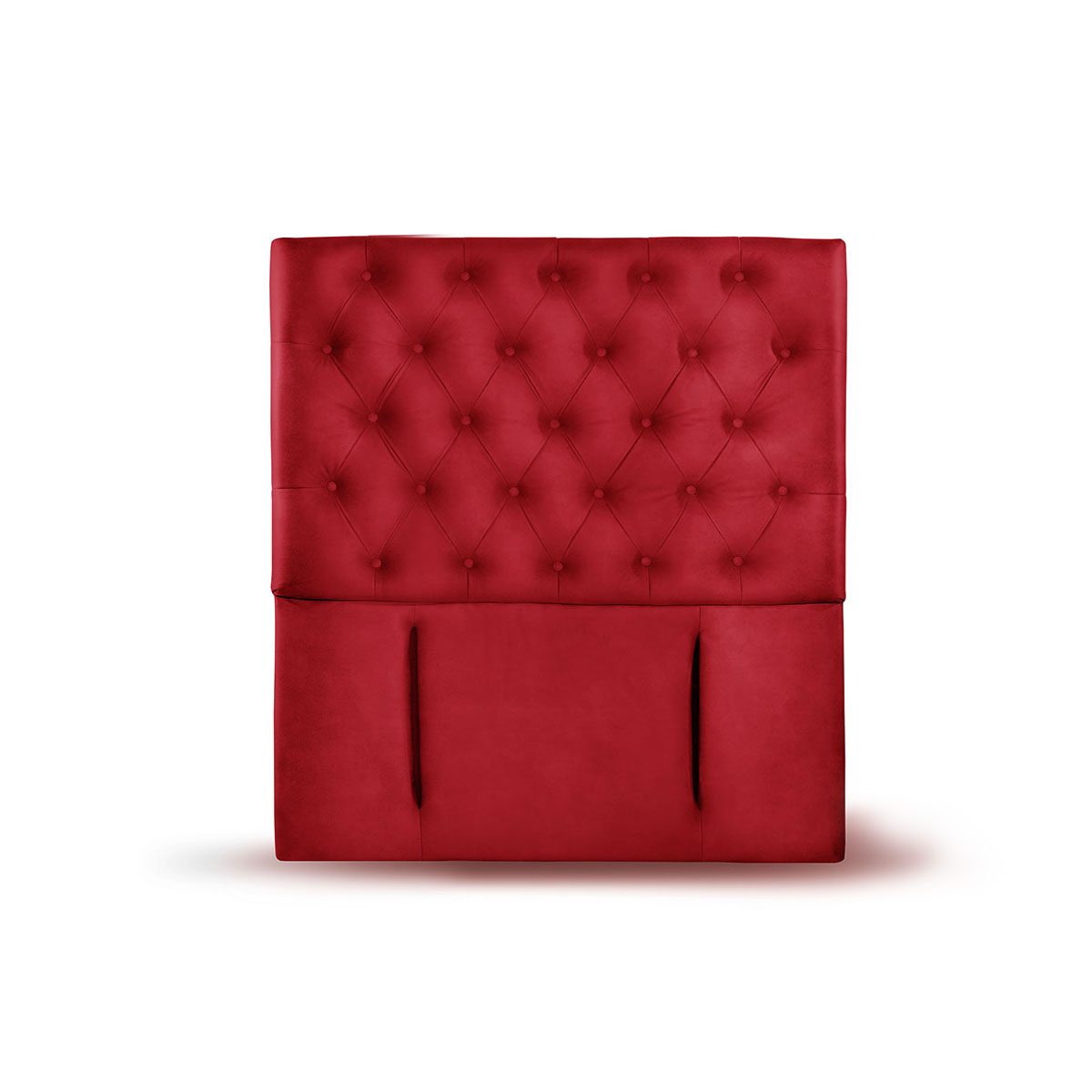 RESPALDO LATAM HOME FLORENCIA 1.5 PLAZAS MADERA CUERO ROJO - 1