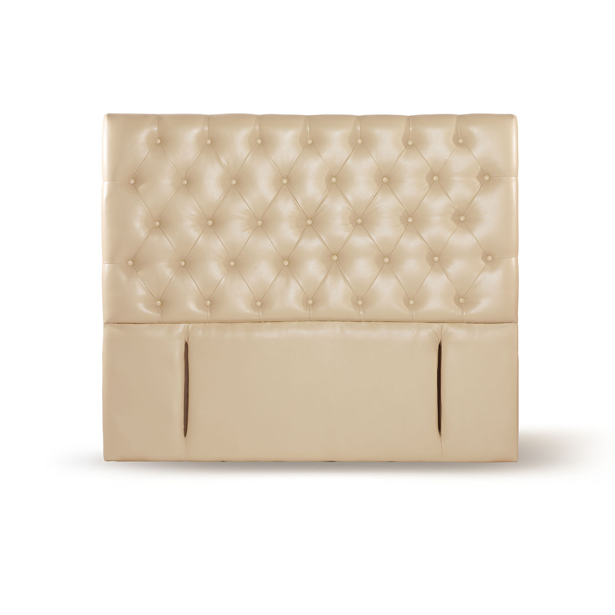 RESPALDO LATAM HOME FLORENCIA 2 PLAZAS MADERA PU BEIGE - 1